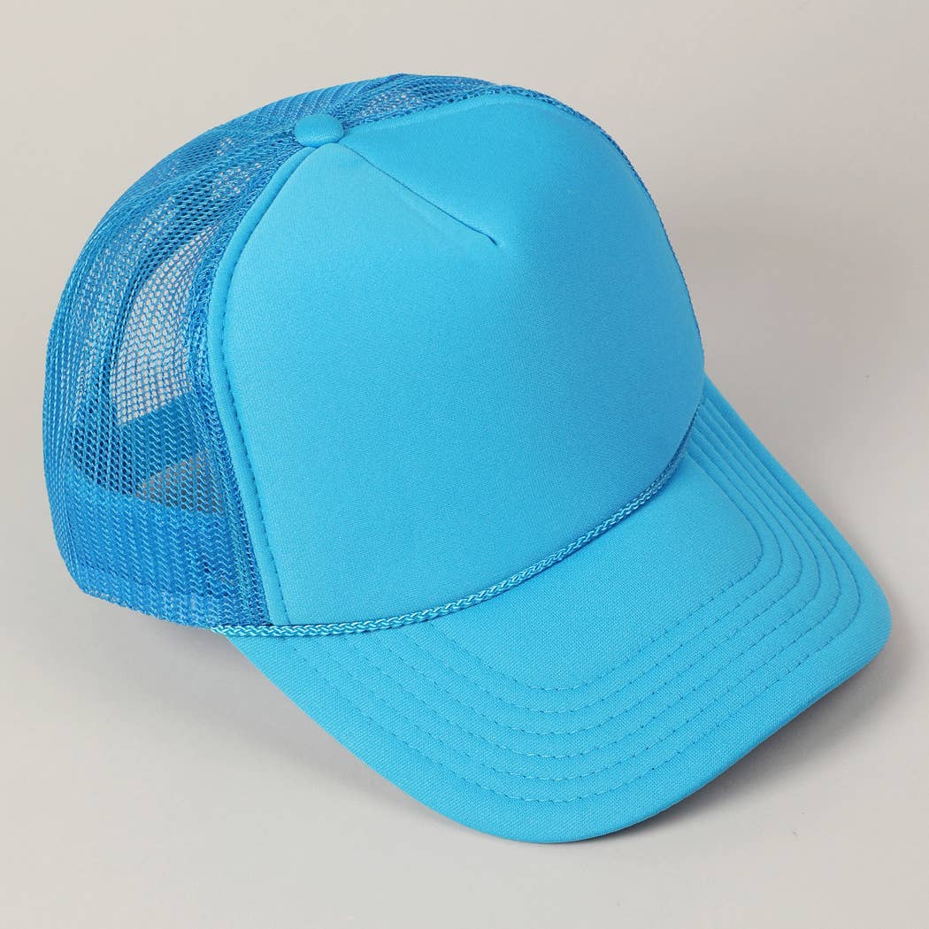 Fashion City - Wholesale Trucker Hat - Unisex - Solid Color OTTO 5-Panel Foam Mesh Back Trucker Hat5