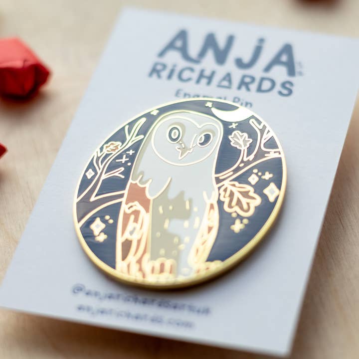 Uilenpin - Collectors Edition voor wholesale door Anja Richards Art