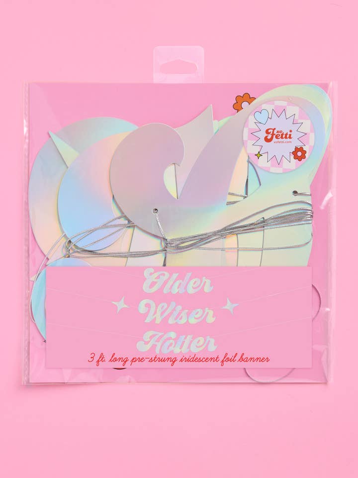 Birthday Party Banner, Groovy Bday Supplies, Decorations for wholesale by xo, Fetti