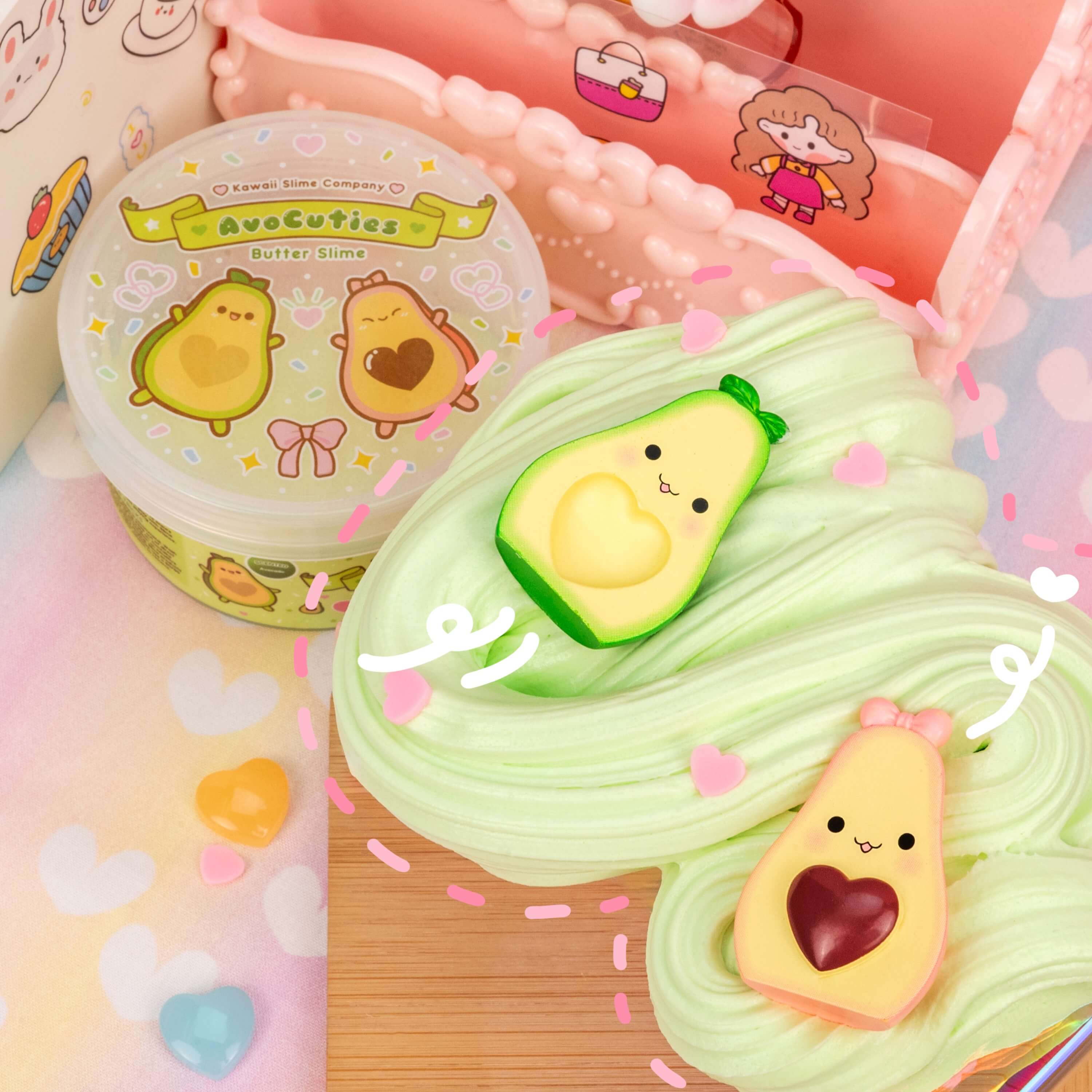 Kawaii Slime Company - Wholesale Putty/Slime - Kids - AvoCuties Butter Signature Dome™ Slime (4pcs/case)5