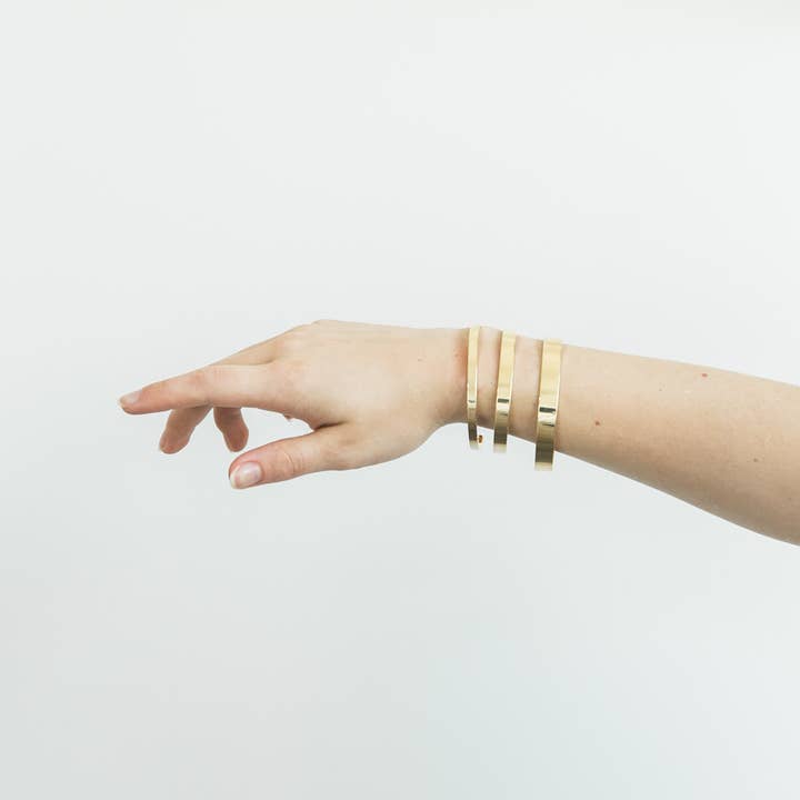 M STREET STUDIO - Wholesale Cuff Bracelet - Gold Band Cuffs3