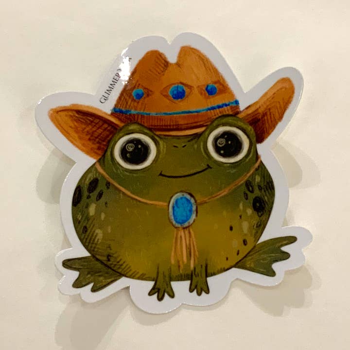 Matoada Cowgirl Vinyl Sticker for wholesale by Glimmer Nox