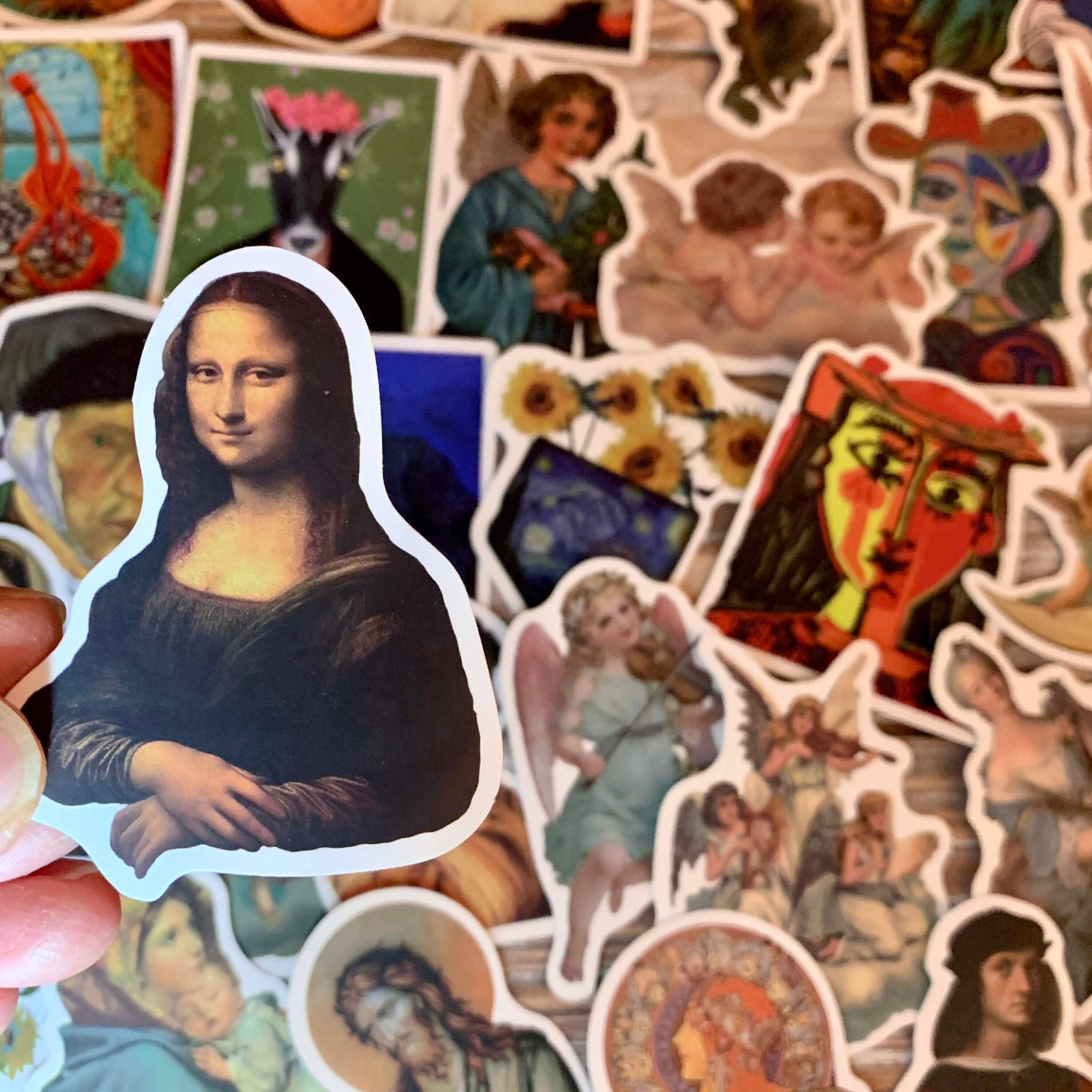 Magnifique Hearts - Wholesale Sticker - Random Art Stickers Pack, Stickers Of Famous Paintings - Van4