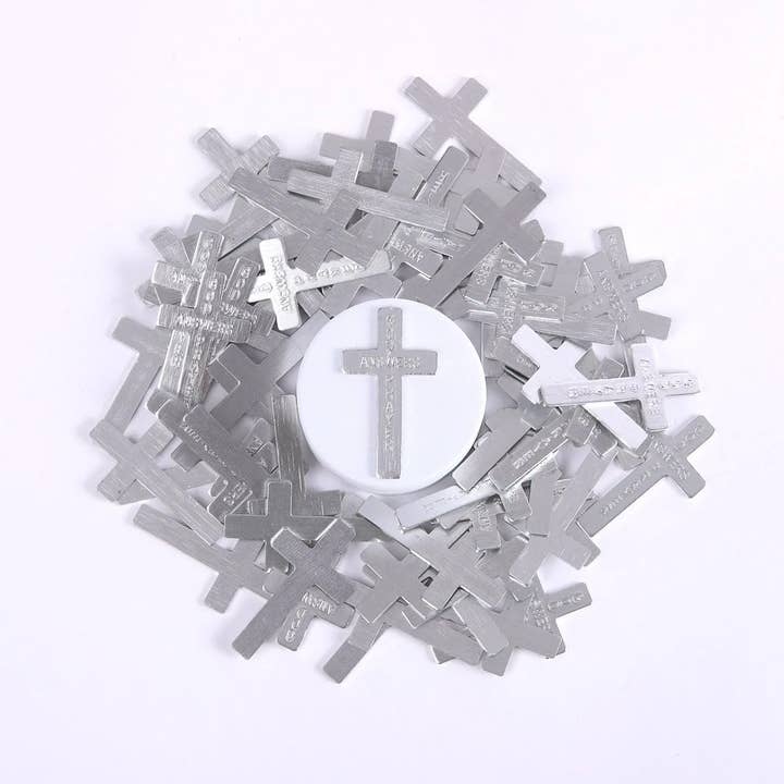Pocket Cross God Answers Prayers Silver Pk200 for wholesale by Swanson Christian Products