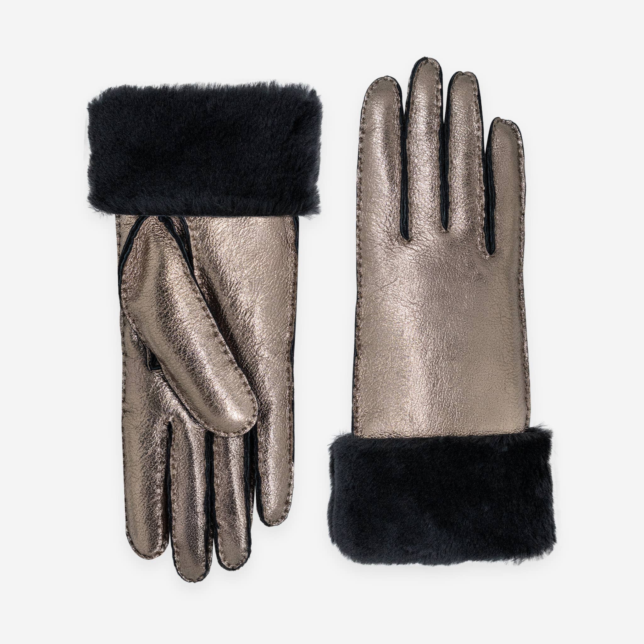 Glove Story - Vendita all'ingrosso Guanti - Donna - Guanti da donna in pelle di montone 100% con fodera in shearling - 21429SH9
