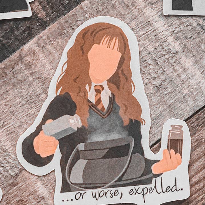 Hermione Sticker for wholesale by Dazzling Daffodil Designs