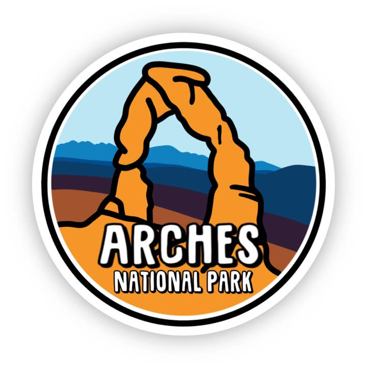 Autocollant Parc national des Arches | Utah pour la vente par Jones Sticker Co