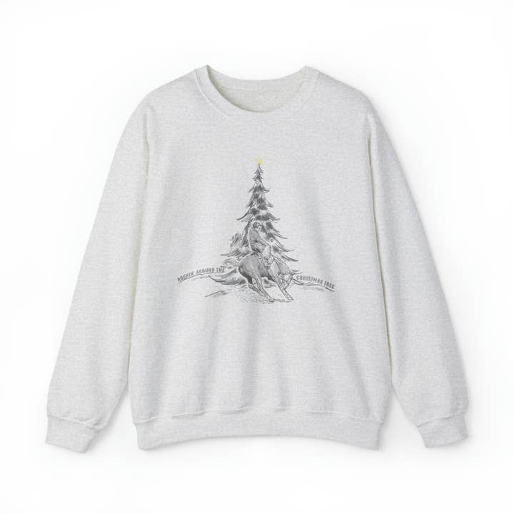 Pull à col rond Rockin' Around The Christmas Tree pour la vente par Dappled Darlin’ Boutique