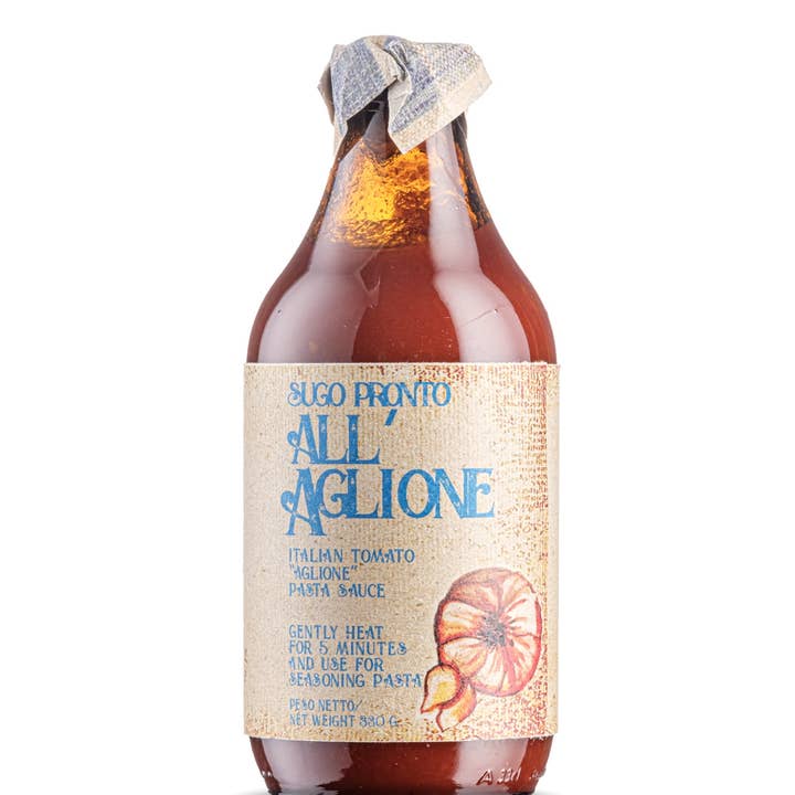 Calabria da Gustare - Vente Sauces pour pâtes - Sauce à l'ail prête à l'emploi à l'huile d'olive 330 g0