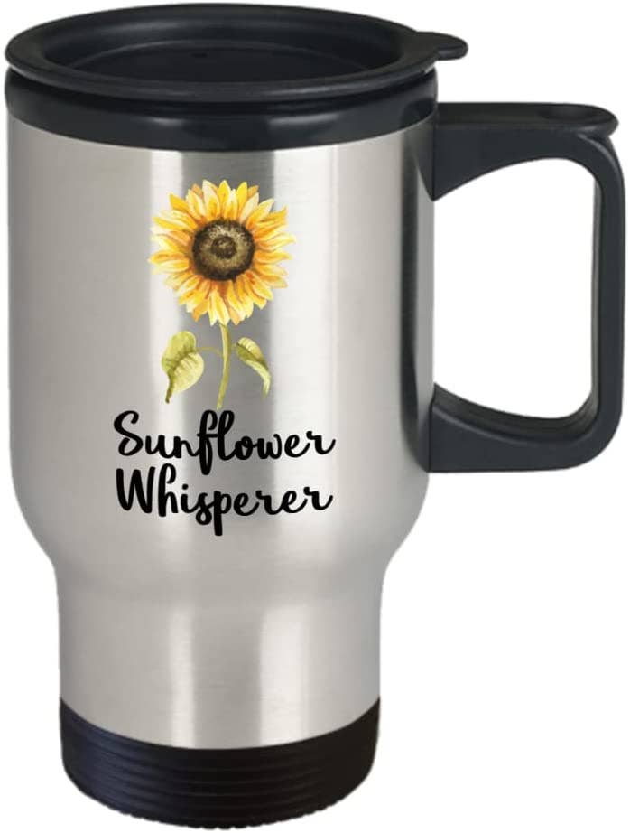CustomHappy - Wholesale Insulated Mug/Tumbler - Sunflower Whisperer Travel Mug1