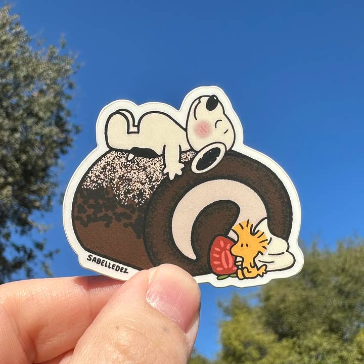 Snoobert Swiss Roll | Weatherproof Sticker for wholesale by SabelleDez