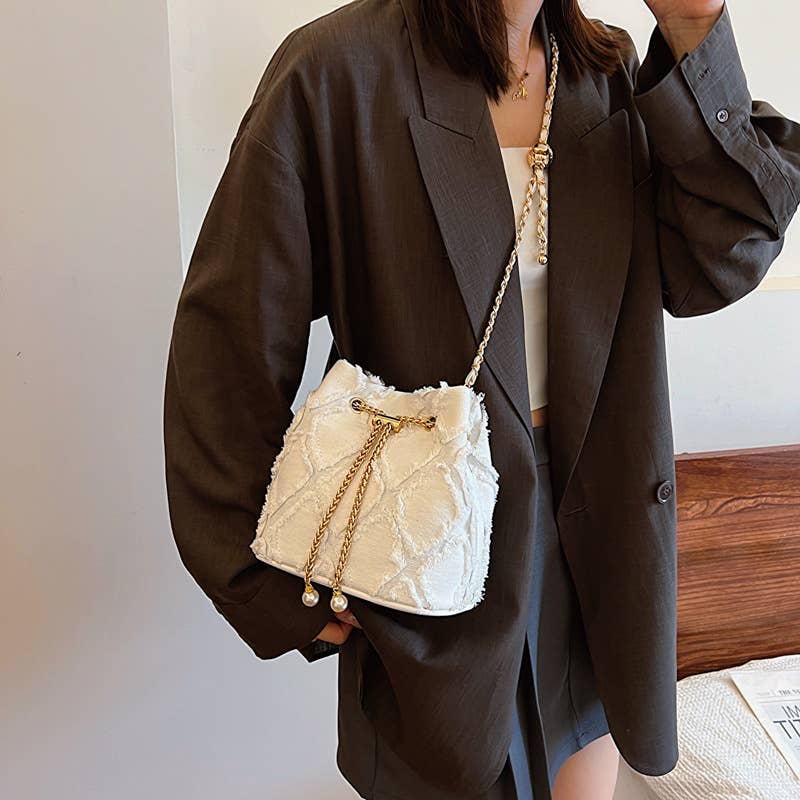 Lily Clothing - Wholesale Crossbody Bag - Women's - Denim fashionable crossbody bucket bag6