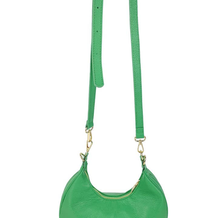 Florence Leather - Wholesale Shoulder Bag - Women's - Crescent-shaped leather shoulder bag