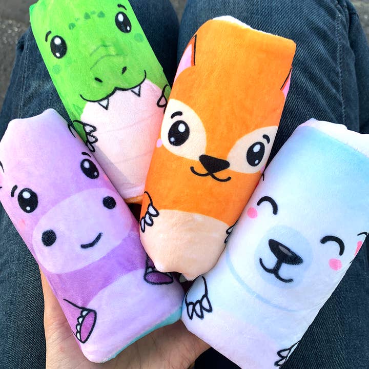 Top Trenz Inc - Vente Fidget/jouet anti-stress – enfant - Two Flippin' Cute - Peluche Water Wigglers Safari Friends Modifier