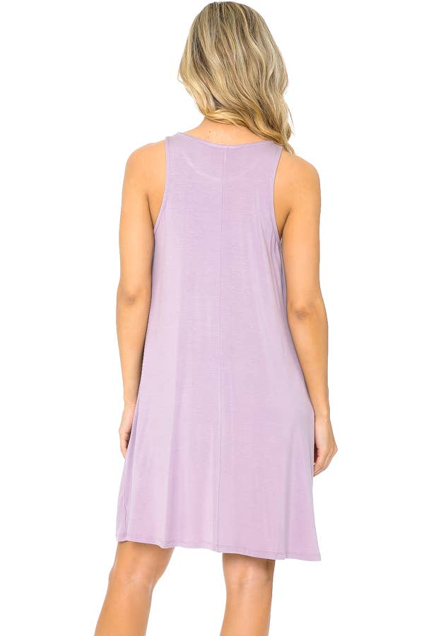 Burgundy Apparel - Wholesale Dress - Women's - TANK DRESS WITH POCKETS23