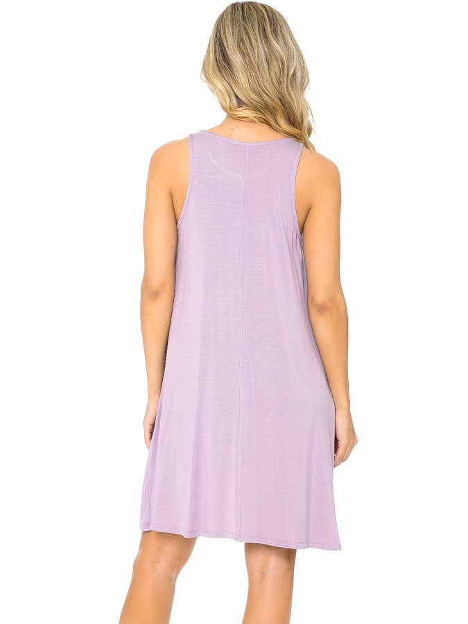 Burgundy Apparel - Wholesale Dress - Women's - TANK DRESS WITH POCKETS23