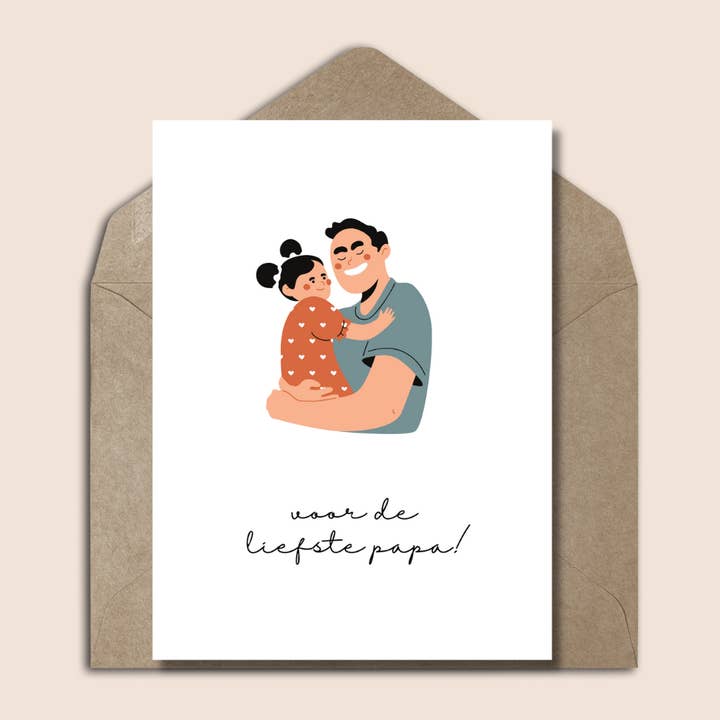 Father's Day Greeting Card with Father & Daughter for wholesale by Studio Mo