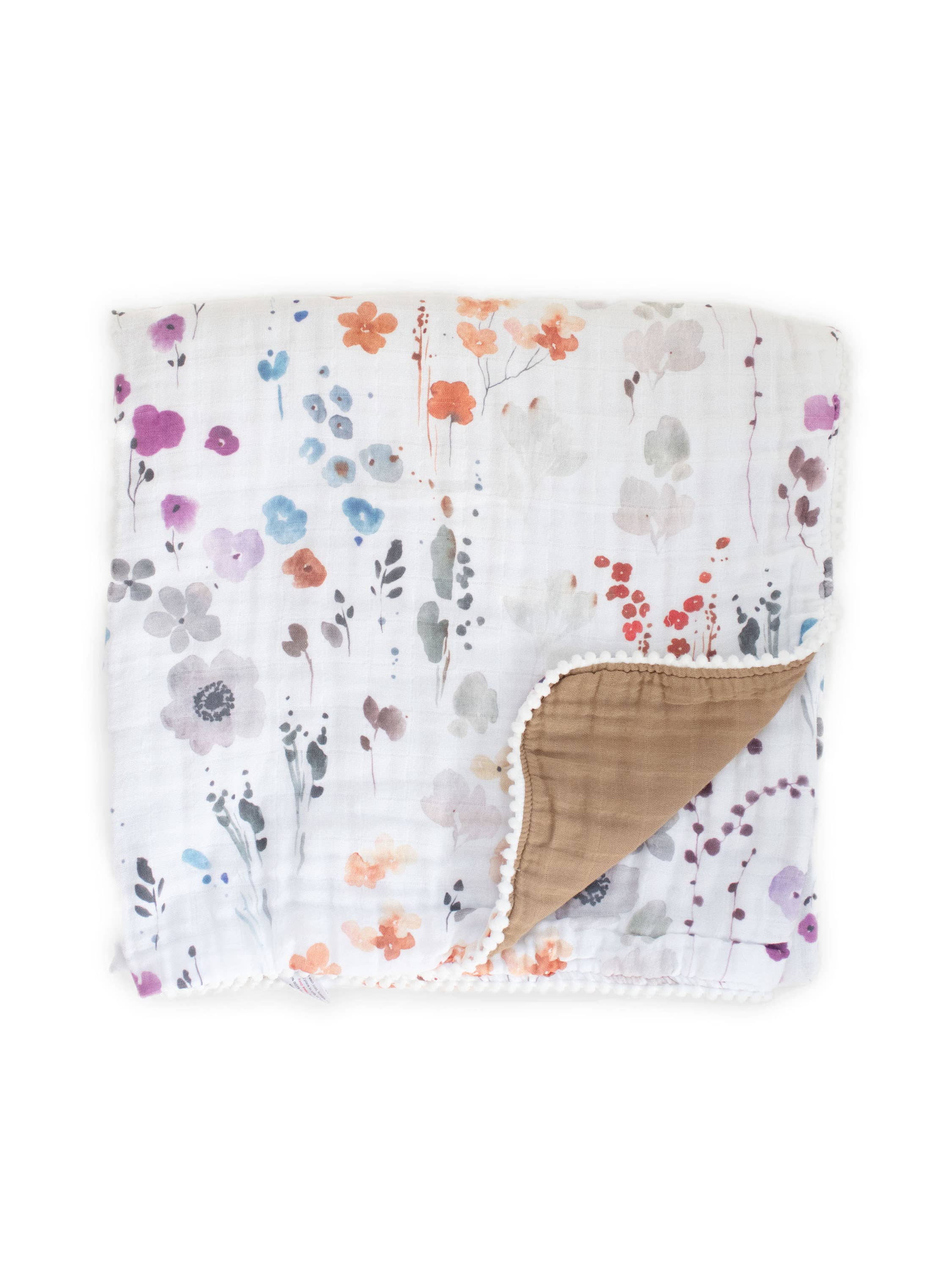 Fawn & Foster - Wholesale Quilt - Kids & Baby - Organic Muslin Gauze Quilt Baby Blanket | Violet Floral1