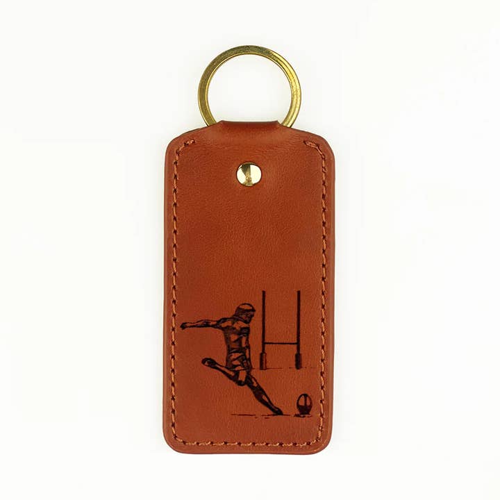 Portachiavi in pelle - Rugby per la vendita all'ingrosso da parte di Selbrae House Ltd