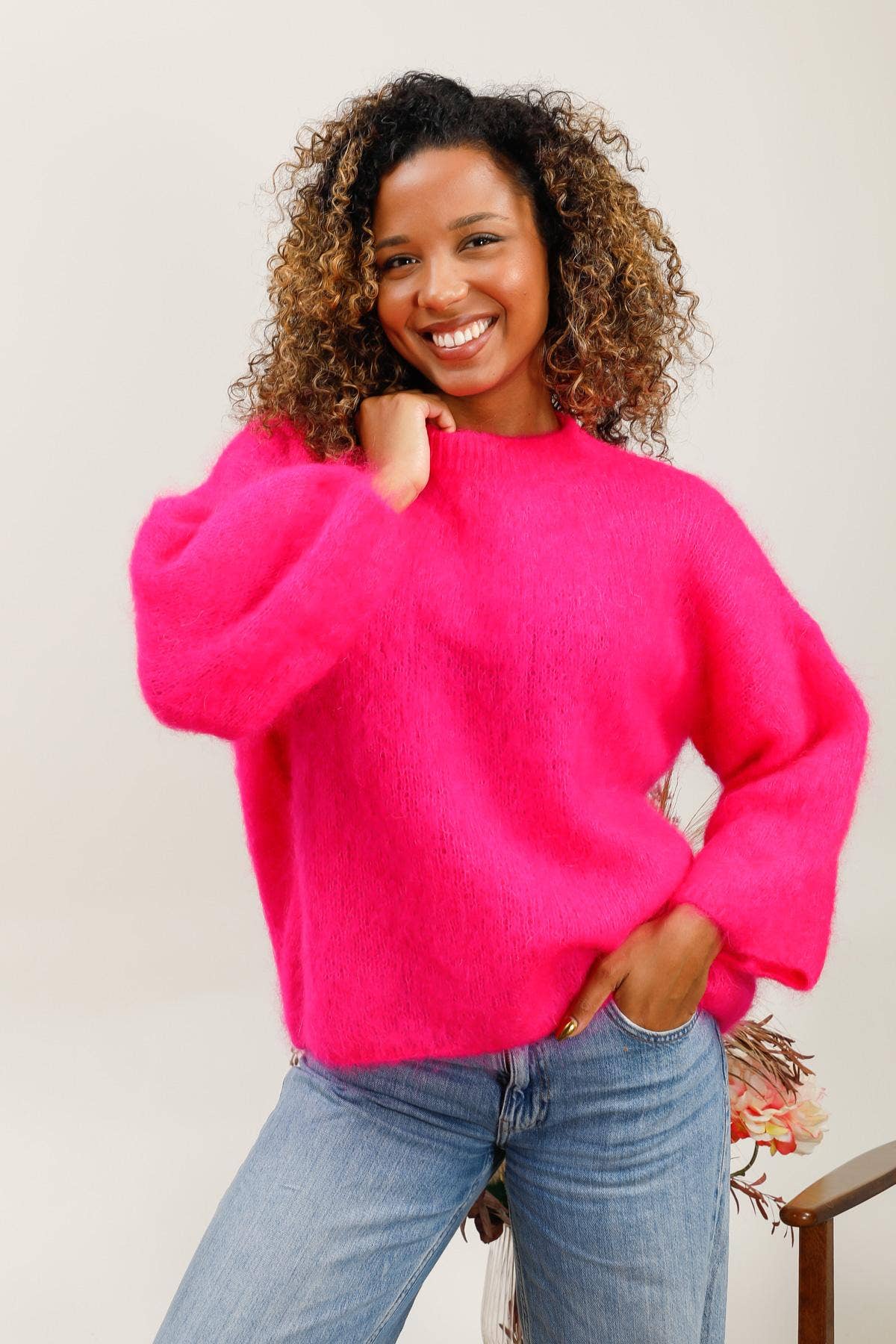 LÉA & LUC – Großhandel Strickpullover – Damen – Mohairpullover REF. 2157817