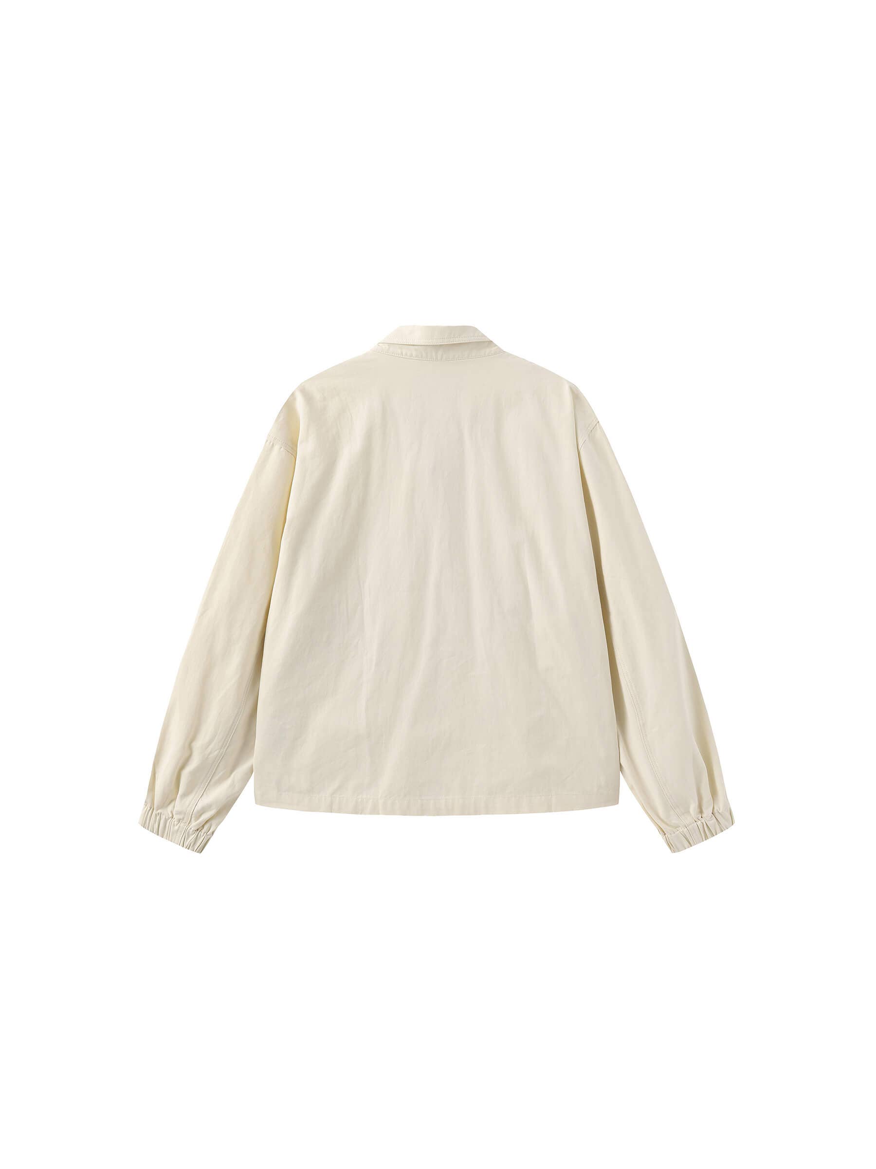 CUBIC – Engroshandel Jakke - Dame – Bomuldsjakke med flæser og lynlås samt elastiske ærmegab3