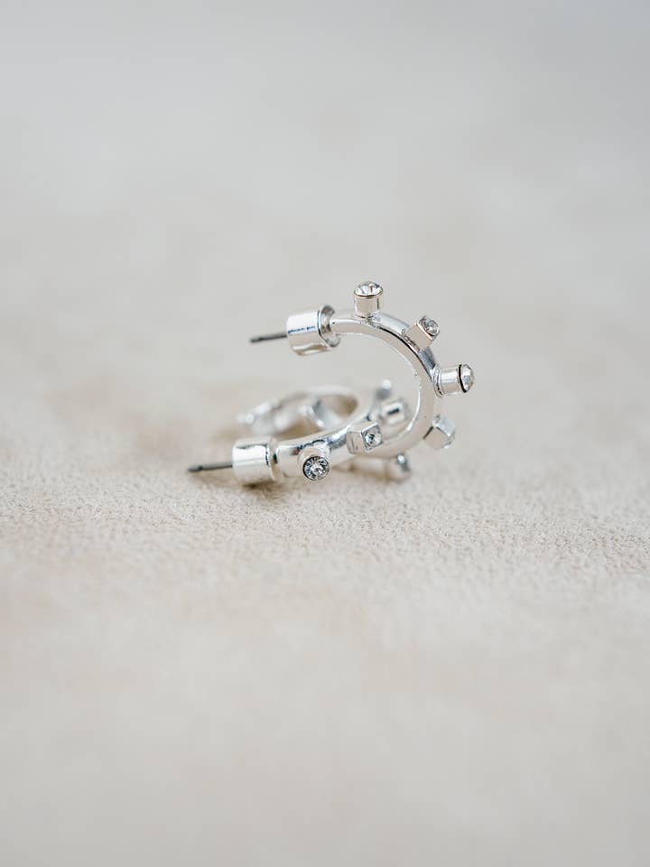 Metal Huggie - Silver for wholesale by Smith and Co. Design