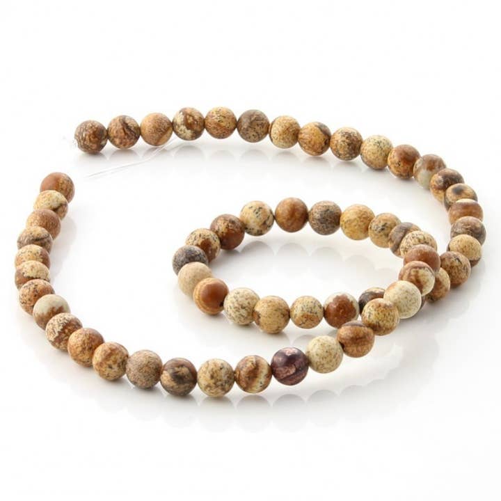 UniArt - Wholesale Beads - Paisina Jasper Beads - Round2