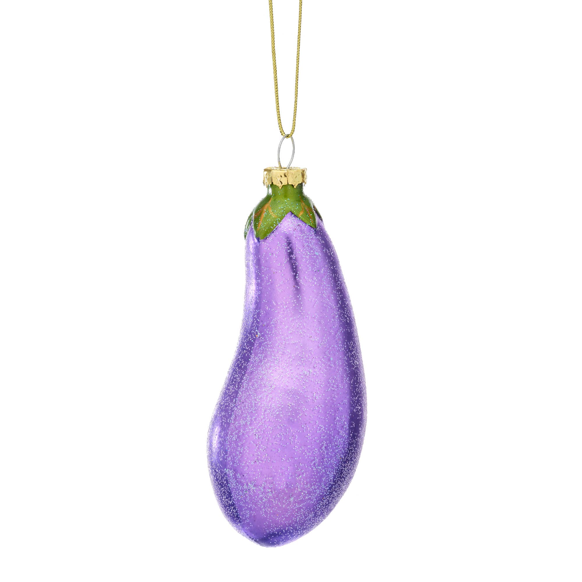 Sass & Belle Europe - Wholesale Christmas Decoration - Fun Food Aubergine Shaped Bauble Purple0