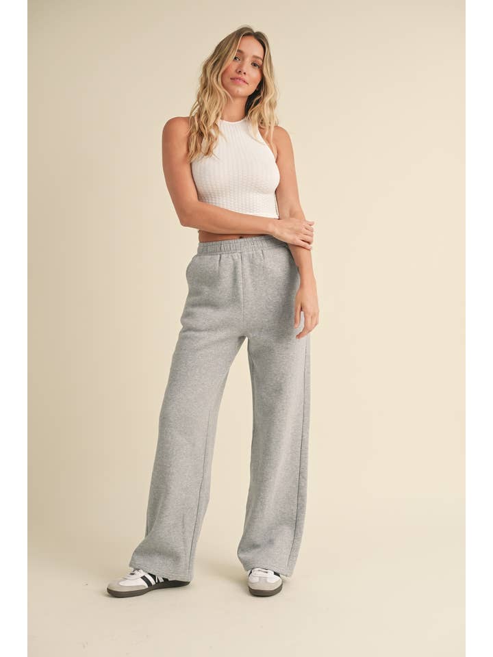 KIMBERLY C – Großhandel Lounge-Trainingshose/-Jogginghose – Damen – Kuschelige Fleece-Jogginghose mit weitem Bein