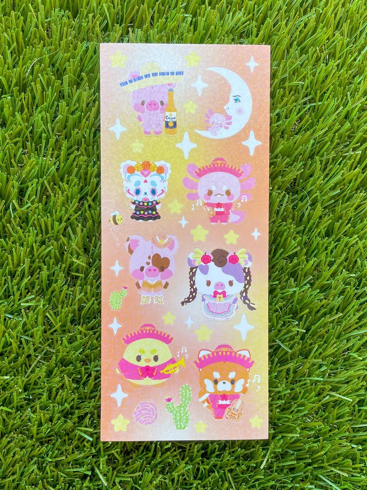 Mariachi Sticker Sheet for wholesale by Basura Gang