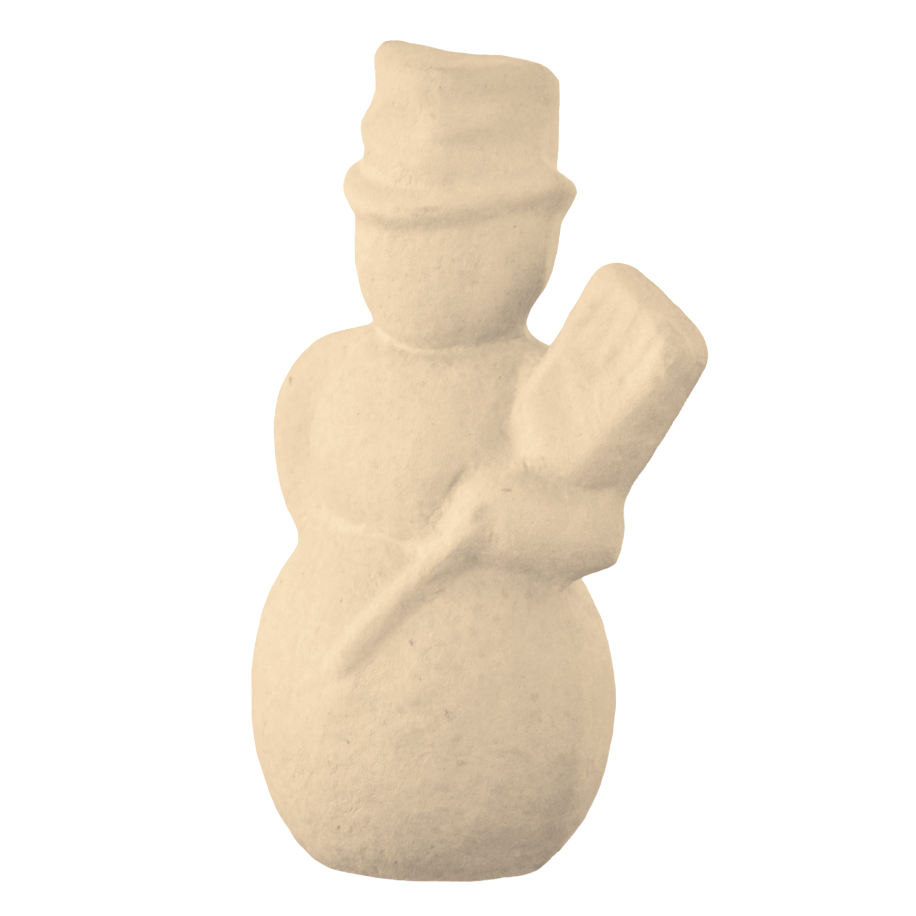 Bare Naked Crafts - Wholesale Christmas Decoration - Little Snowman, ready-to-finish paper mache0