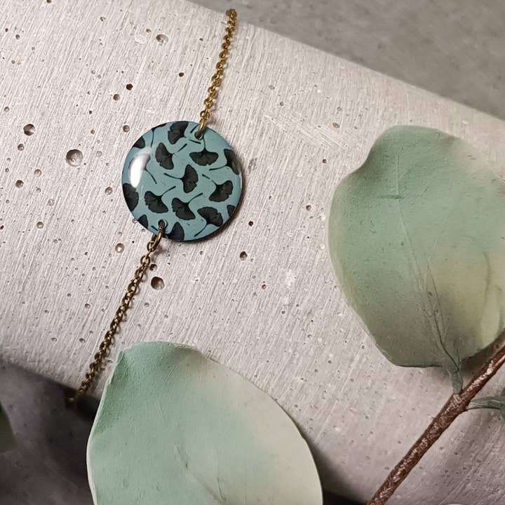 Sully armbånd — ginkgo blade 1105 for engroshandel hos une Hirondelle sous le Tilleul