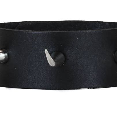 PULSEIRA BC361 COM 1 FILA DE ESPIGÕES DE CHIFRE por atacado de Funk Plus