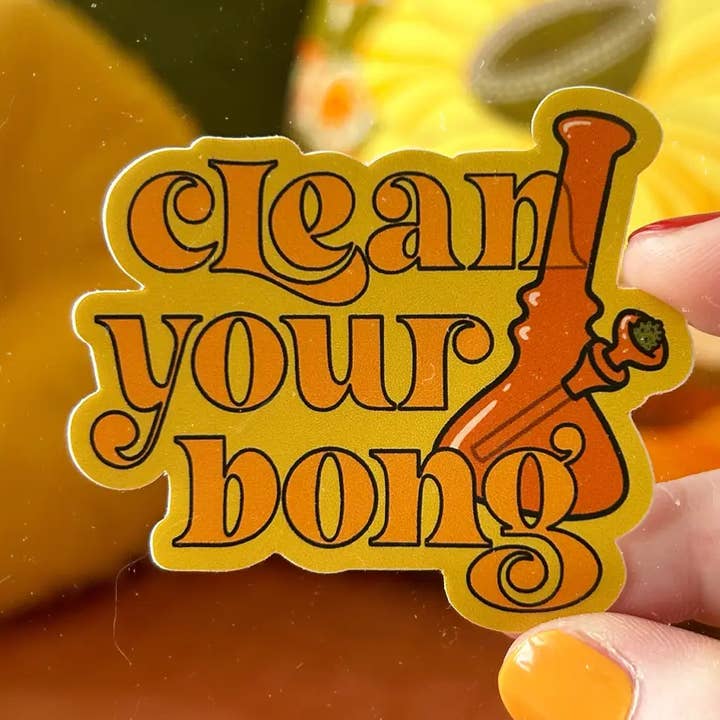 Pegatina Limpia Tu Bong para venta al por mayor de Chateau Blanche