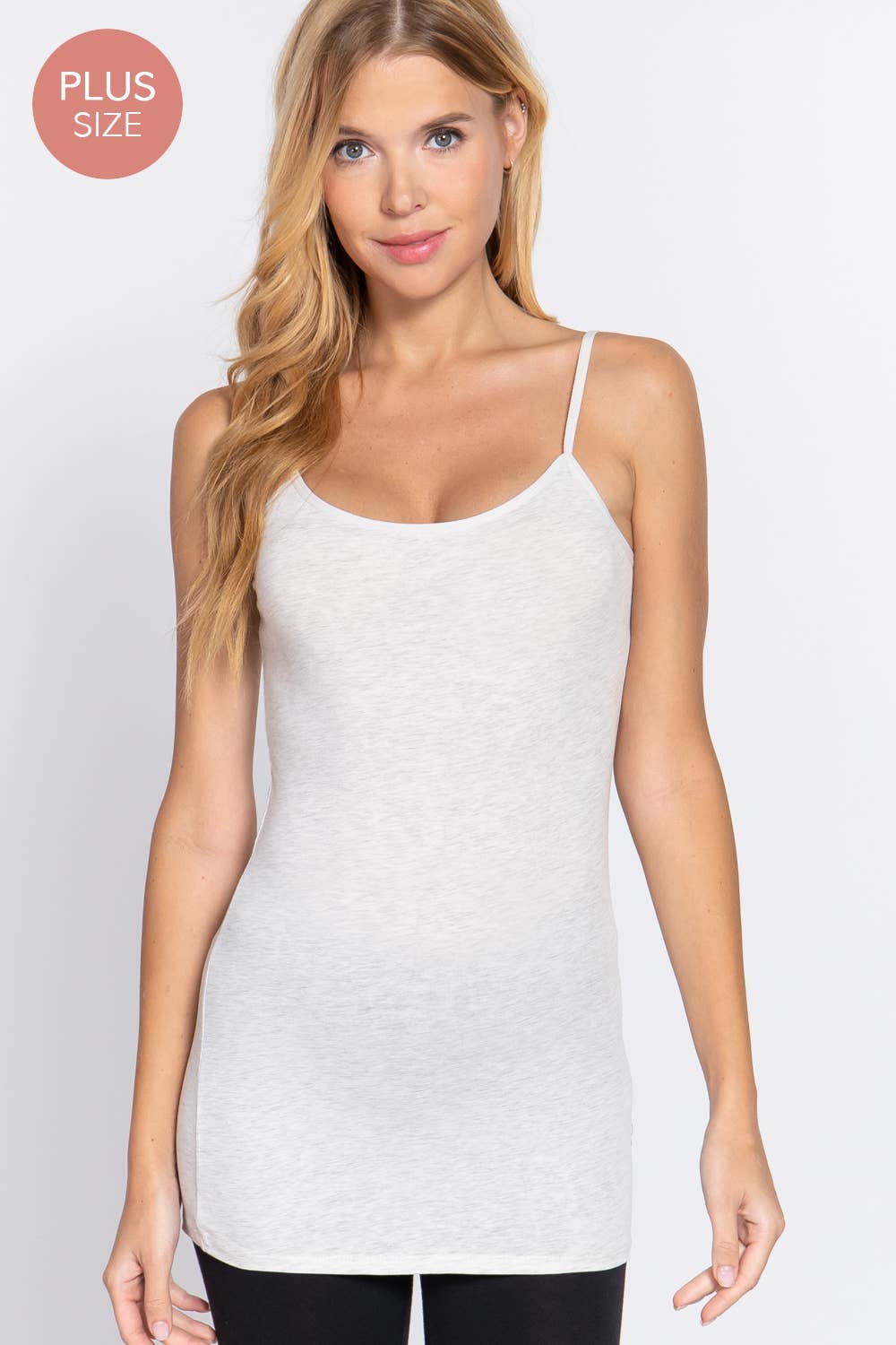 Active Basic | Active USA - Vente Caraco – femme - [GRANDE TAILLE] Camisole Basique avec Bretelles Spaghetti Réglables33