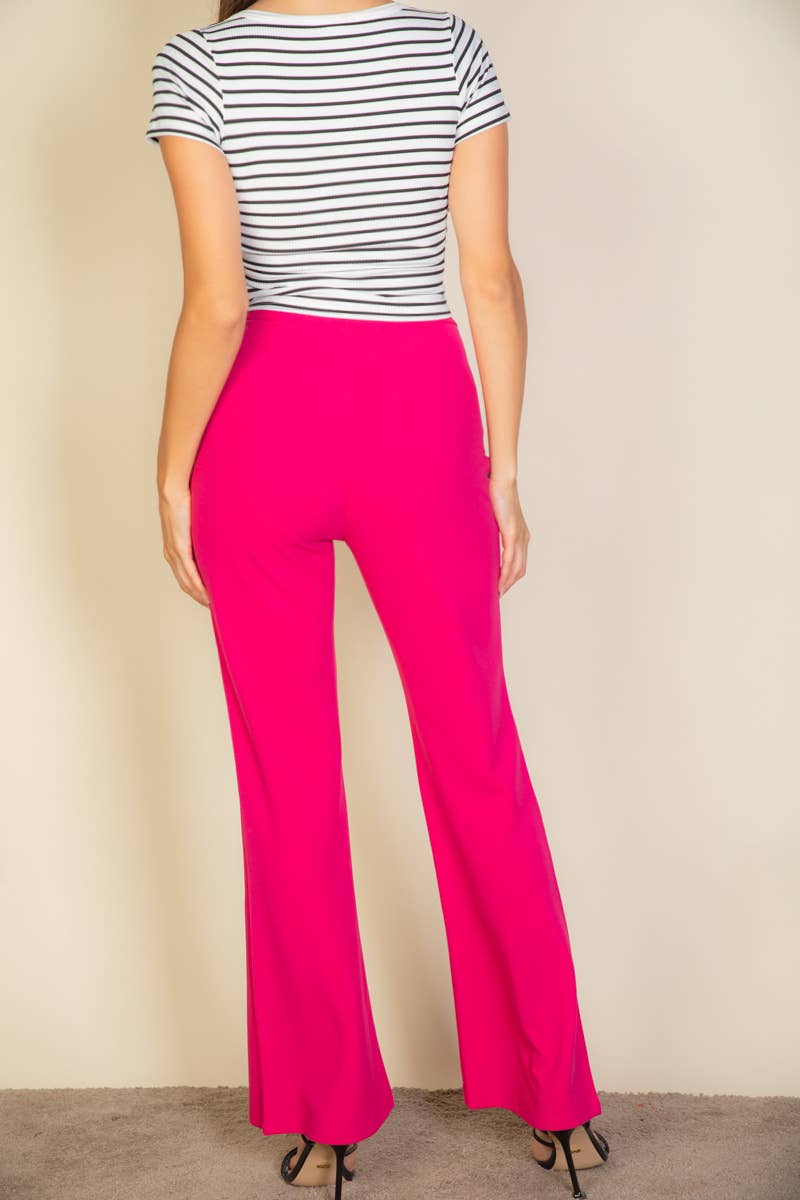 CAPELLA APPAREL - Wholesale Pants - Women's - High Waist Stretch Crepe Flare Pants20