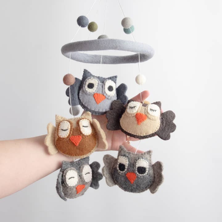 The Winding Road - Wholesale Baby Mobile - Baby Mobile - Owl - Nursery Decor4