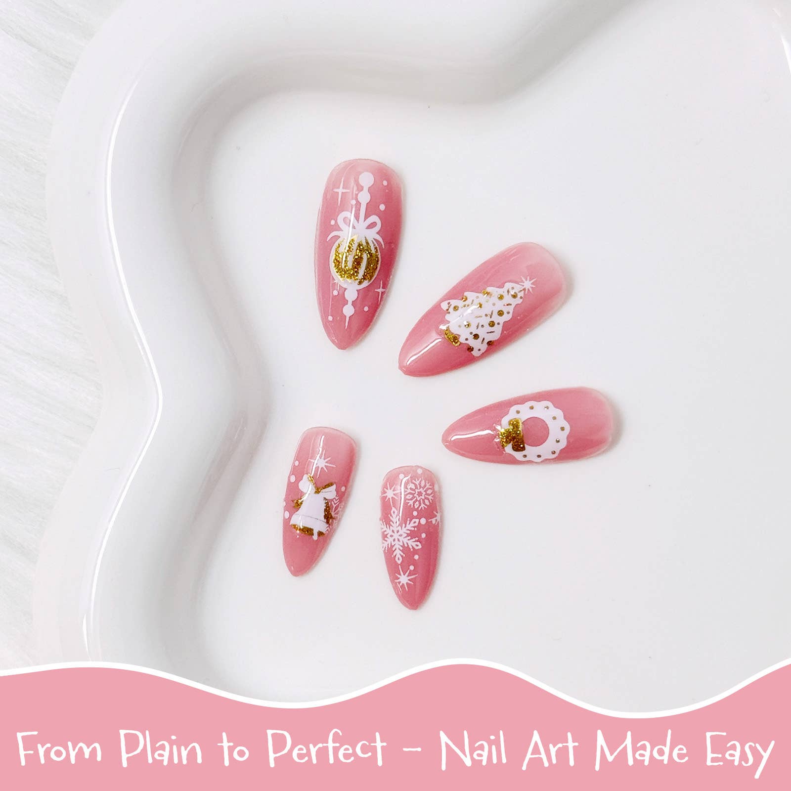 Wrapables.com - Wholesale Nail Art/Decal - Wrapables 5D Embossed Nail Art Stickers 4pcs6
