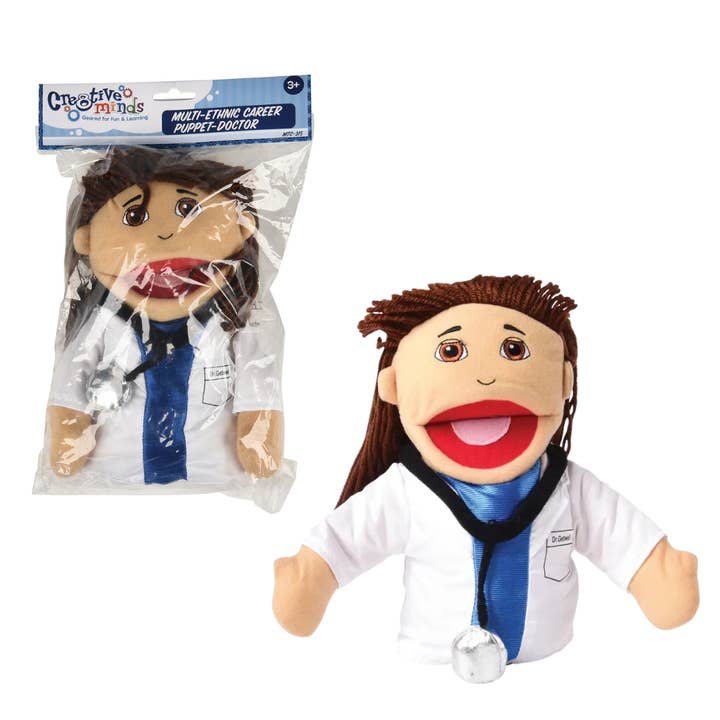 Multi-Ethnic Career Puppet for Kids - Doctor Puppet for wholesale by Cre8tive Minds