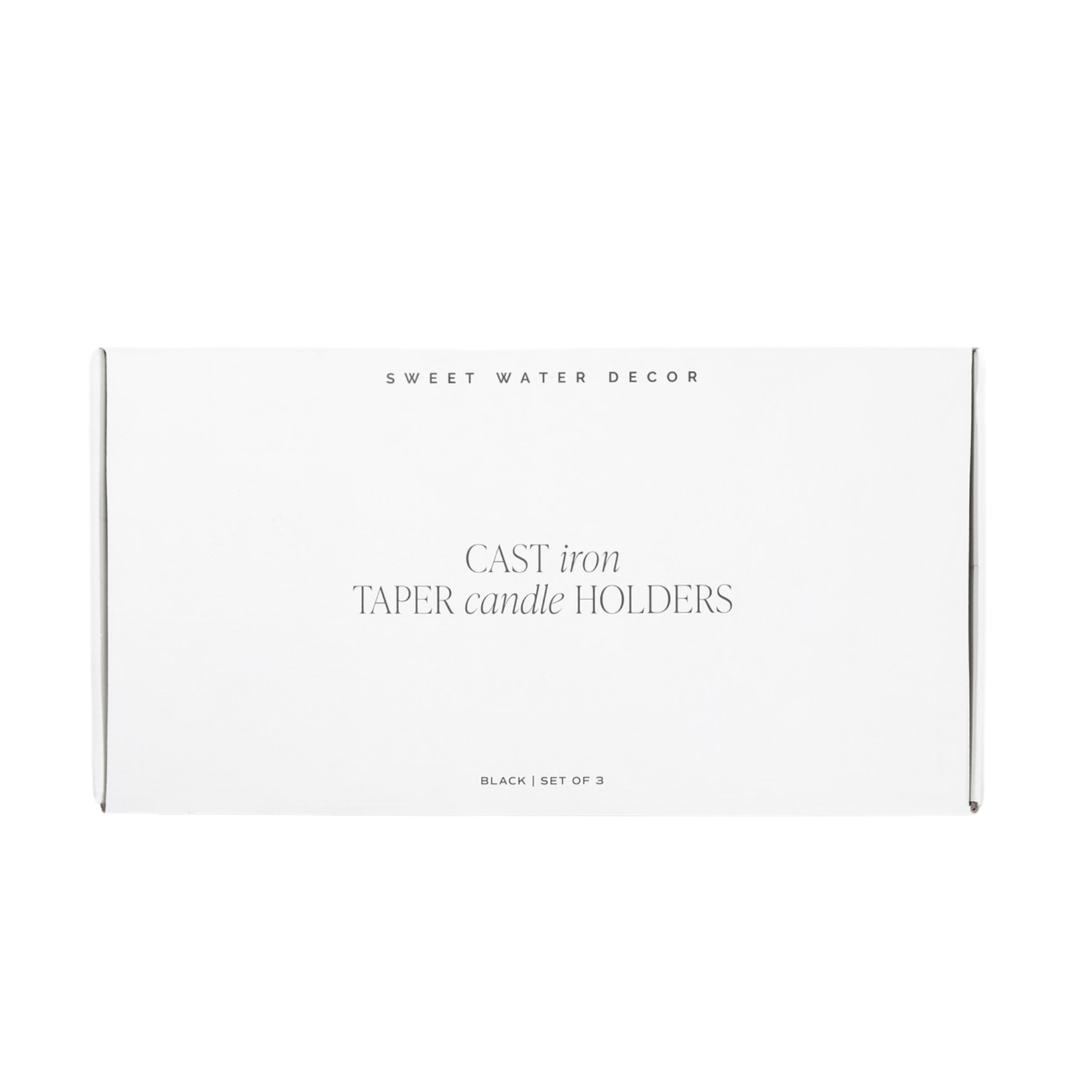 Sweet Water Decor - Wholesale Candle Holder - Cast Iron Taper Candle Holders, Set of 3 - Home Decor4