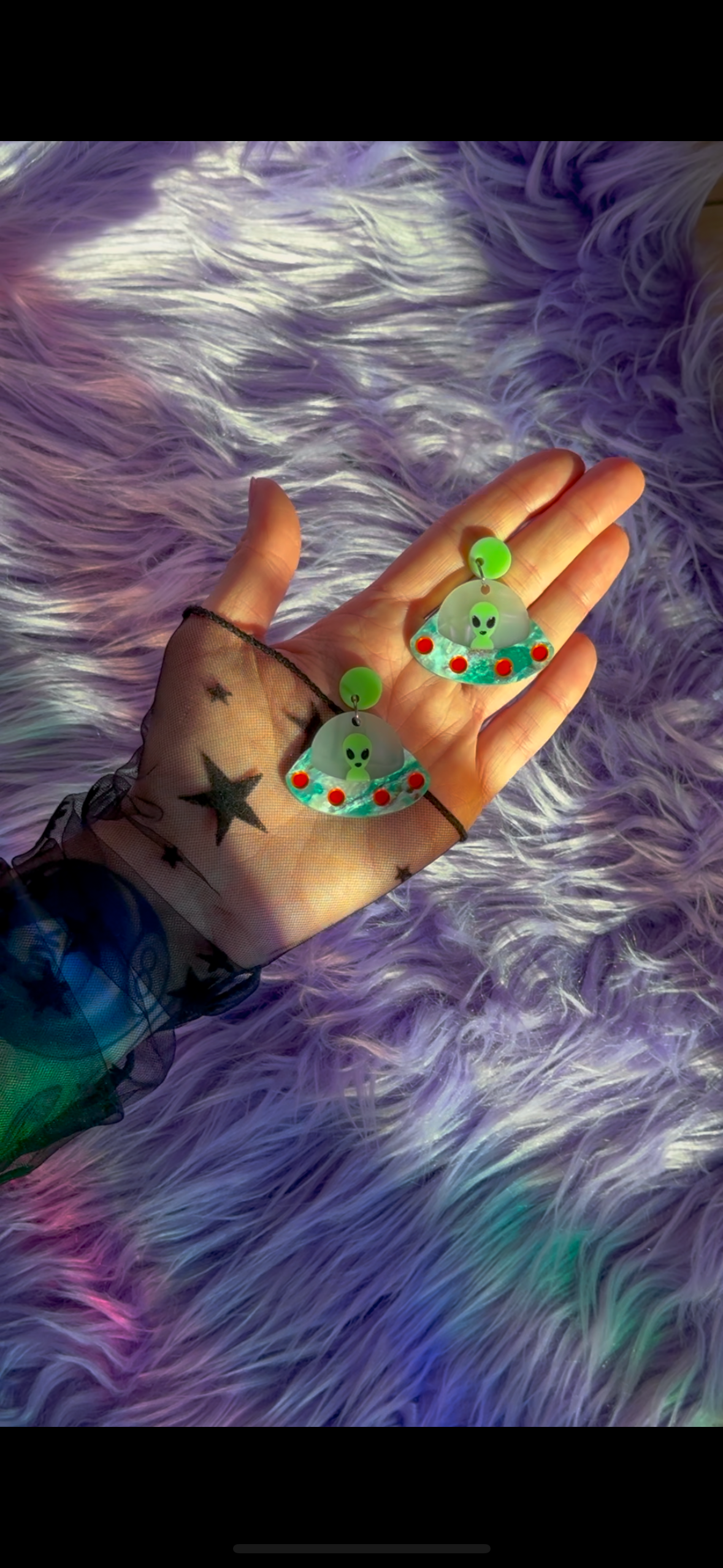 Peach Beast - Wholesale Dangle Earrings - UFO Earrings5