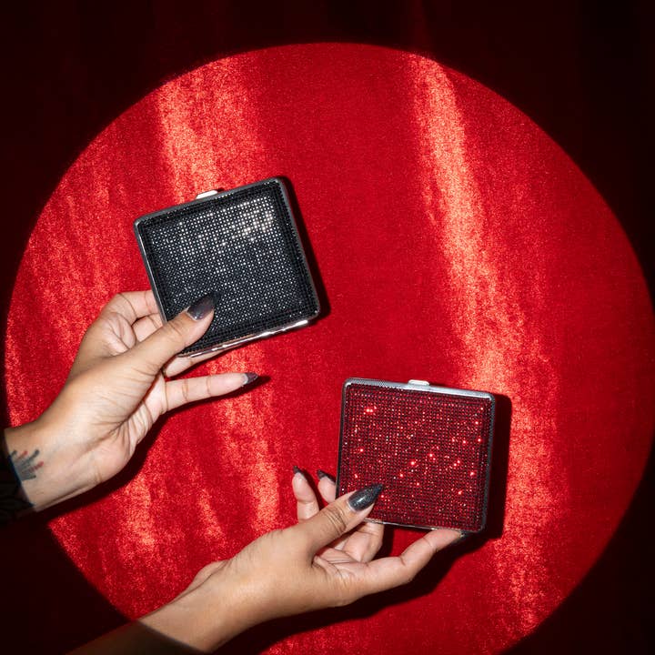A Shop of Things - Wholesale Cigarette Case - Rhinestone Cig Case- Red4