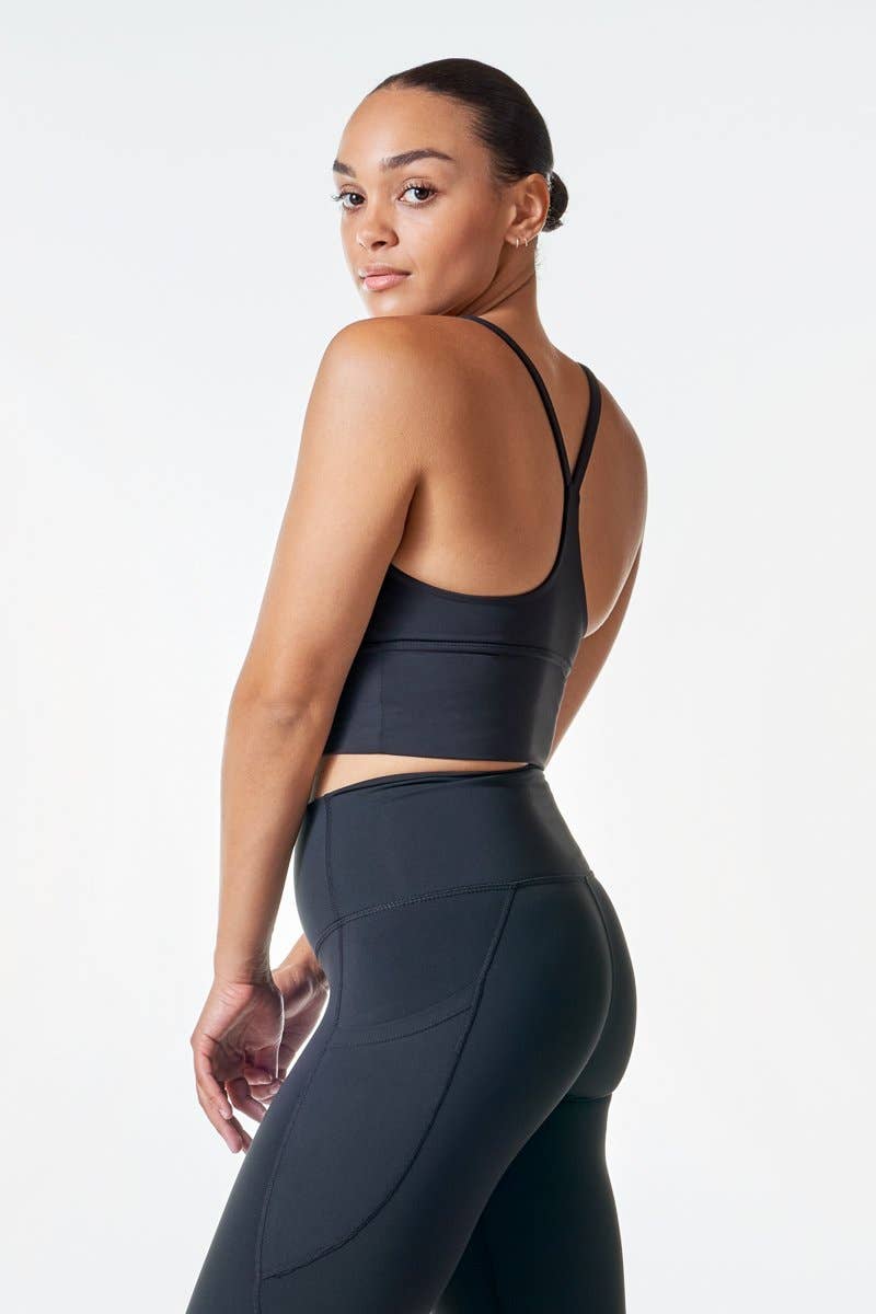 BLK Vneck Elevate Bra Black for wholesale on Faire6