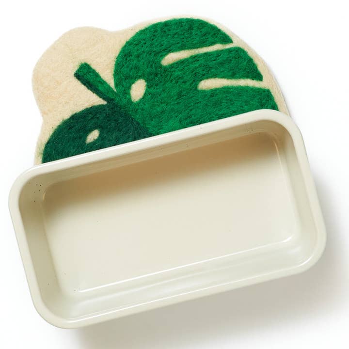 Green Wool Trivet - Foliage for wholesale on Faire1