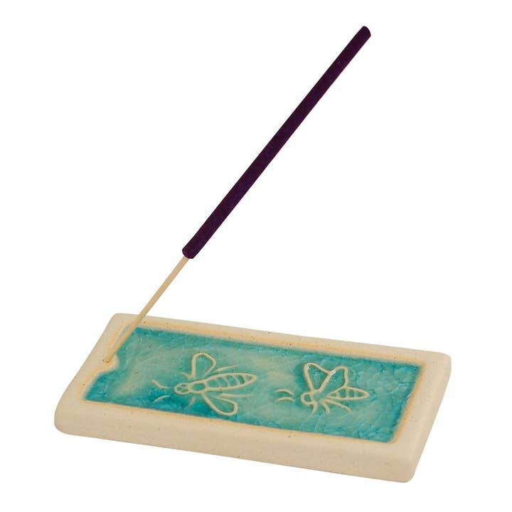 Incense holder, bee design, 11x5.5cm for wholesale by Shared Earth