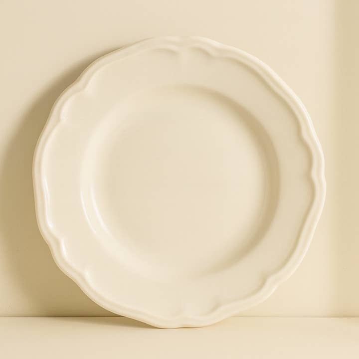 Charlotte flad tallerken 26 cm hvid stentøj for engroshandel hos Novastyl