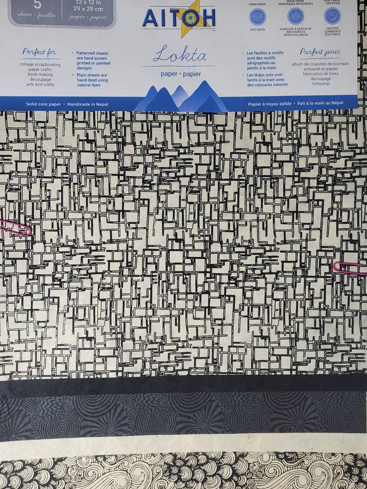 Papierpackung, Groß, Schwarz & Weiß für den Großhandel von Aitoh Company