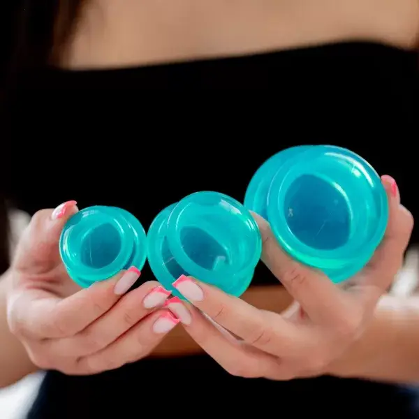 ACUS MED - Vendita all'ingrosso Set coppettazione corpo - Bollicine da massaggio in silicone cinese verdi - Set di 410