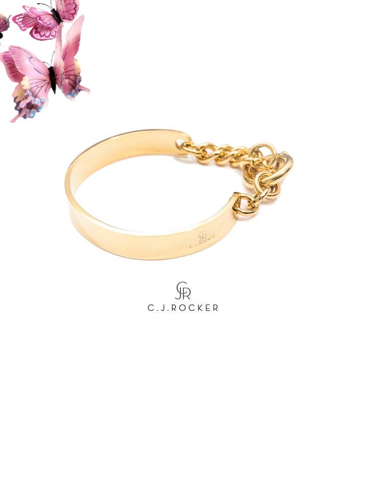 Bar And Toggle Stainless Steel Bracelet | Gold, Silver, Rose for wholesale by C.J.ROCKER