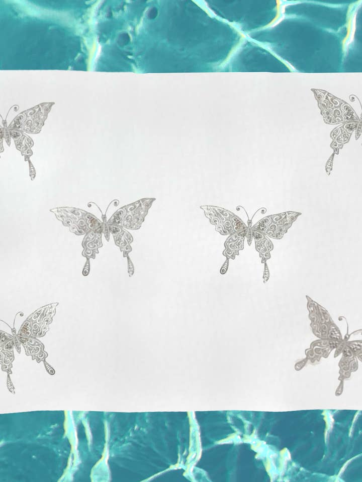 Saída de Praia com Lantejoulas e Borboleta por atacado de Bamboo Source Tropical Decor